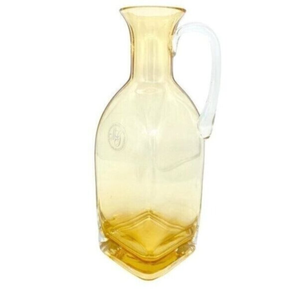 Hand Blown Art Glass Pitcher By Creative Artisans Margie Garden